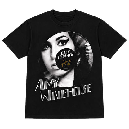 AMY WINEHOUSE エイミーワインハウス - BACK TO BLACK SIGNATURE / バックプリントあり / Tシャツ / メンズ