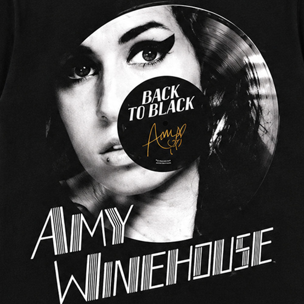 AMY WINEHOUSE エイミーワインハウス - BACK TO BLACK SIGNATURE / バックプリントあり / Tシャツ / メンズ