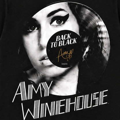 AMY WINEHOUSE エイミーワインハウス - BACK TO BLACK SIGNATURE / バックプリントあり / Tシャツ / メンズ