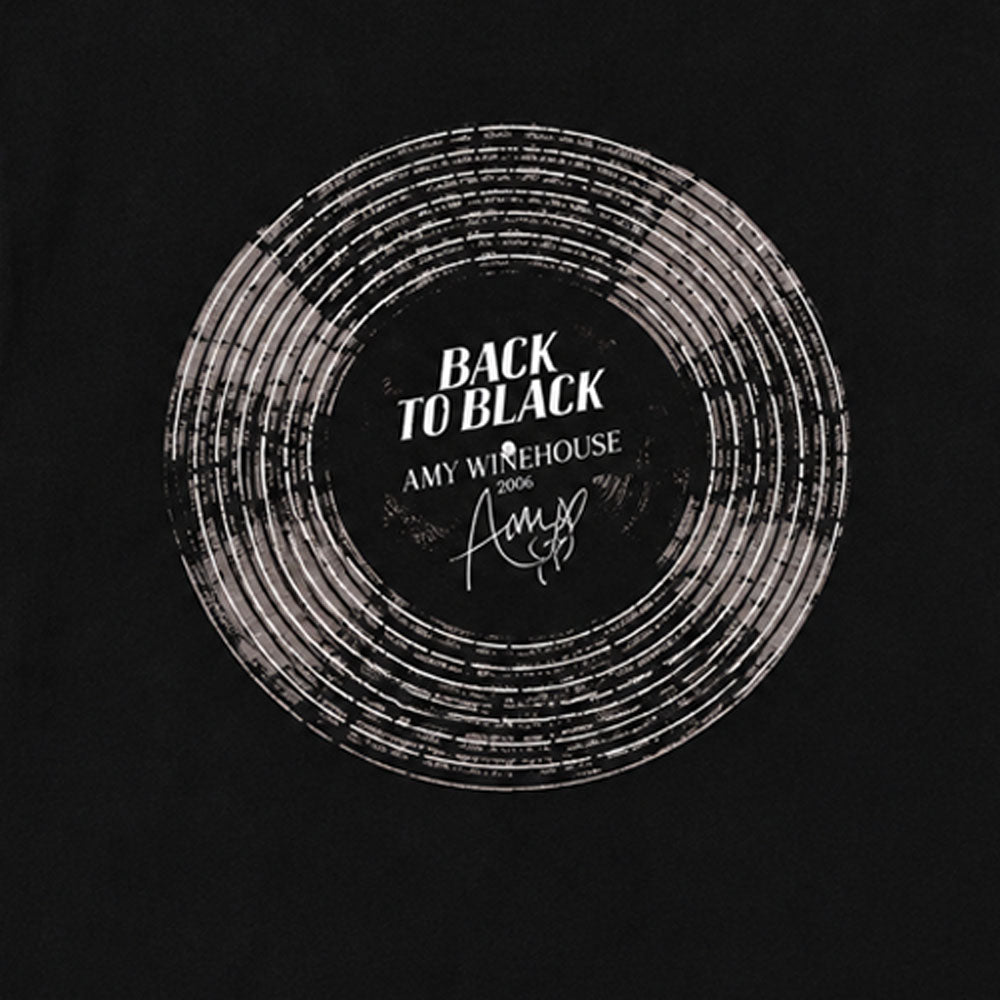 AMY WINEHOUSE エイミーワインハウス - BACK TO BLACK SIGNATURE / バックプリントあり / Tシャツ / メンズ