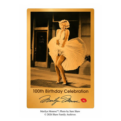 MARILYN MONROE - (生誕100周年 ) - 生誕100周年記念 / 純金カードA / 世界限定100枚