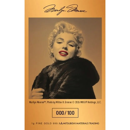 MARILYN MONROE マリリンモンロー (生誕100周年 ) - 生誕100周年記念 / 純金カードB / 世界限定100枚 / コレクタブル