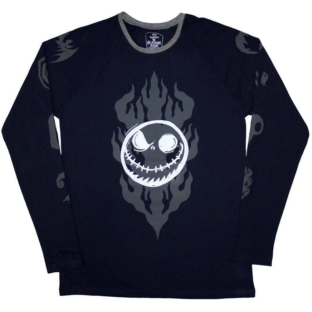 NIGHTMARE BEFORE CHRISTMAS - Flaming Jack / Embellished / 長袖