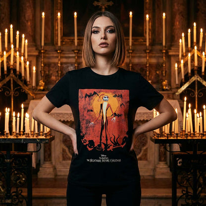NIGHTMARE BEFORE CHRISTMAS ナイトメアー・ビフォア・クリスマス - Jack Orange Sun & Logo / Tシャツ / メンズ
