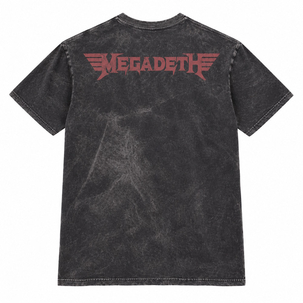 【予約商品】 MEGADETH メガデス (2027年 2月 来日 ) - Fighter Pilot BIG / レックス・リターンド・グレー仕様プレミアム / 限定生産 / バックプリントあり / Tシャツ / メンズ