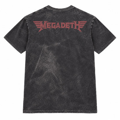 【予約商品】 MEGADETH メガデス (2027年 2月 来日 ) - Fighter Pilot BIG / レックス・リターンド・グレー仕様プレミアム / 限定生産 / バックプリントあり / Tシャツ / メンズ