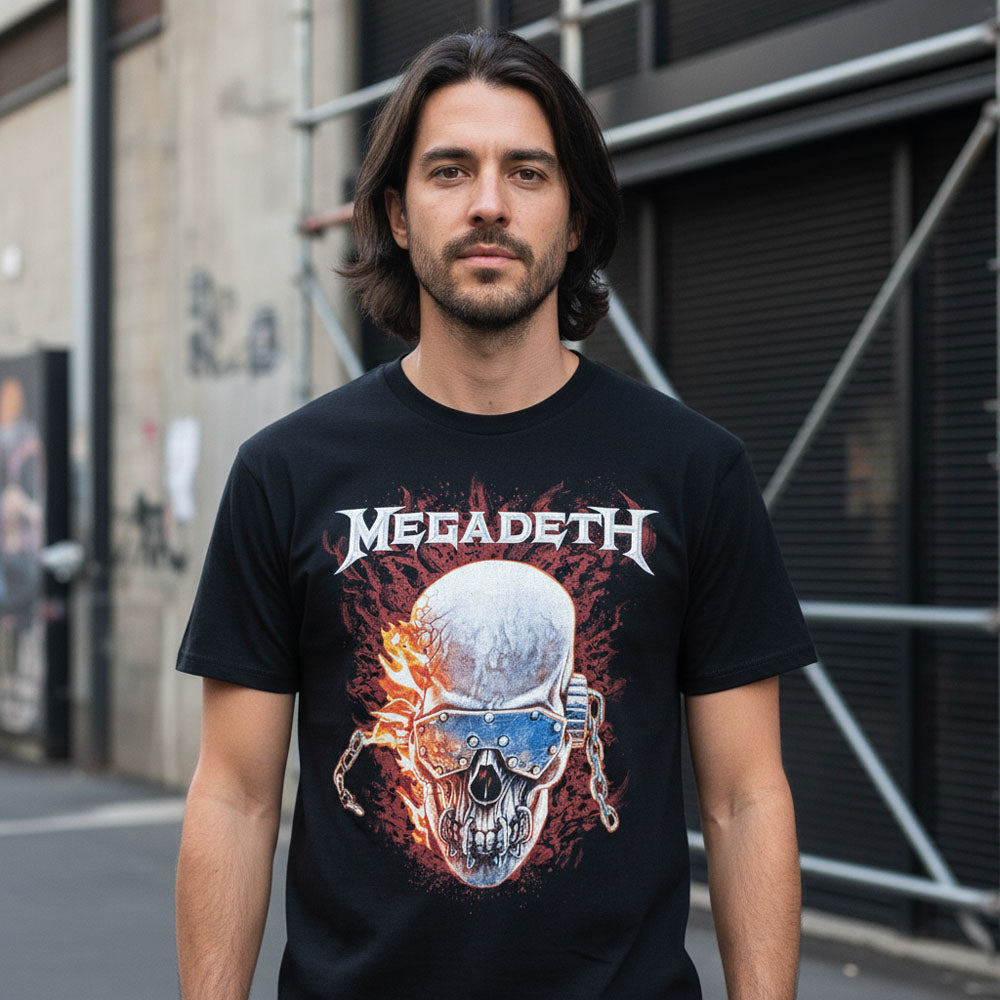 MEGADETH メガデス (2027年 2月 来日 ) - Vic & Flames / Tシャツ / メンズ