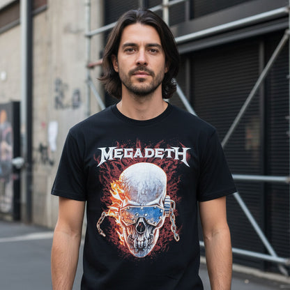 MEGADETH メガデス (2027年 2月 来日 ) - Vic & Flames / Tシャツ / メンズ