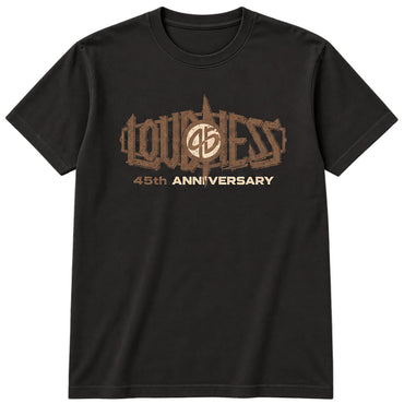 LOUDNESS ラウドネス - 45thヴィンテージブラック / バックプリントあり / Tシャツ / メンズ