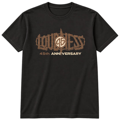 LOUDNESS ラウドネス - 45thヴィンテージブラック / バックプリントあり / Tシャツ / メンズ