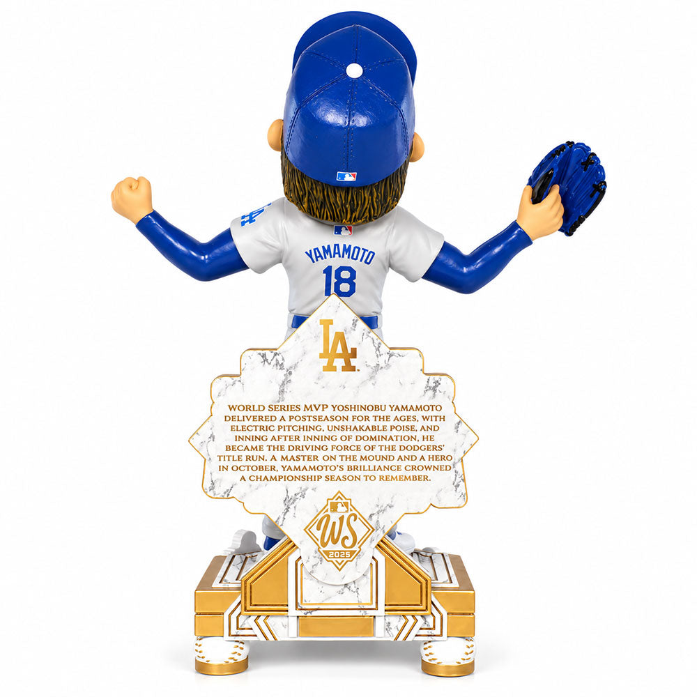 YOSHINOBU YAMAMOTO 山本由伸 - MLB公式 2025 ワールドシリーズMVP記念 Victory Roar（世界一の雄叫び）ボブルヘッド【日本独自仕様｜限定2,160体｜シークレット・ゴールド144体】 / フィギュア・人形