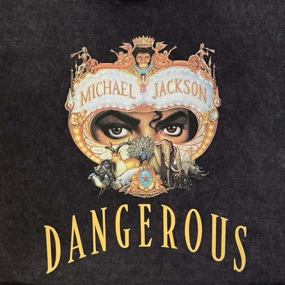 【予約商品】 MICHAEL JACKSON マイケルジャクソン - Dangerous / Stone Wash / Tシャツ / レディース