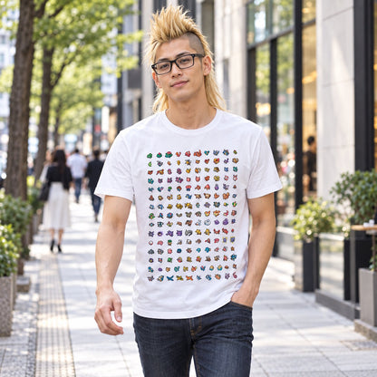 POKEMON ポケットモンスター (30周年 ) - 151 PIXEL CHARACTER / Tシャツ / メンズ