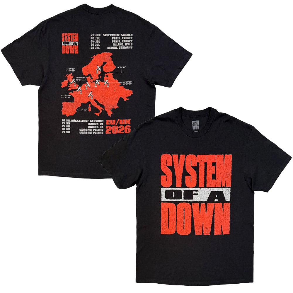 SYSTEM OF A DOWN - Map Backprint Tour '26 / バックプリントあり / ツアー会場限定