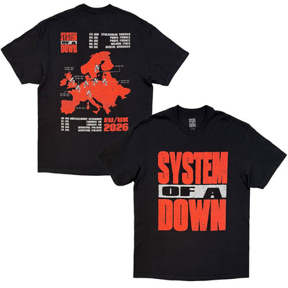 SYSTEM OF A DOWN - Map Backprint Tour '26 / バックプリントあり / ツアー会場限定