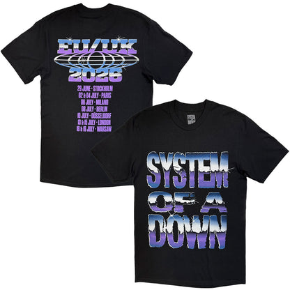 SYSTEM OF A DOWN - Metallic Logo Tour '26 / バックプリントあり / ツアー会場限定