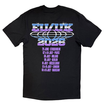 【予約商品】 SYSTEM OF A DOWN システムオブアダウン - Metallic Logo Tour '26 / バックプリントあり / ツアー会場限定 / Tシャツ / メンズ