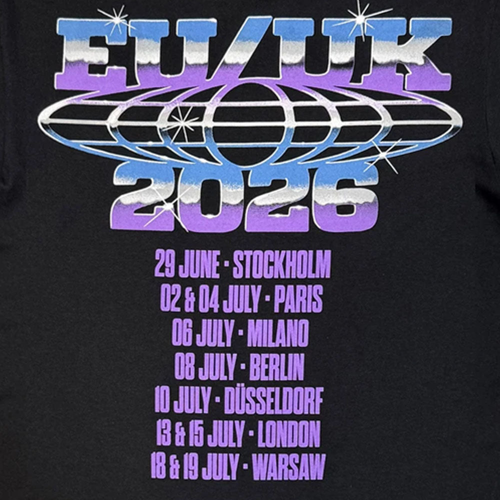 【予約商品】 SYSTEM OF A DOWN システムオブアダウン - Metallic Logo Tour '26 / バックプリントあり / ツアー会場限定 / Tシャツ / メンズ