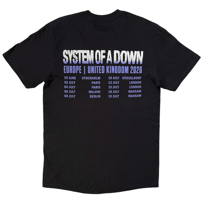 【予約商品】 SYSTEM OF A DOWN システムオブアダウン - Admat Tour '26 / バックプリントあり / ツアー会場限定 / Tシャツ / メンズ