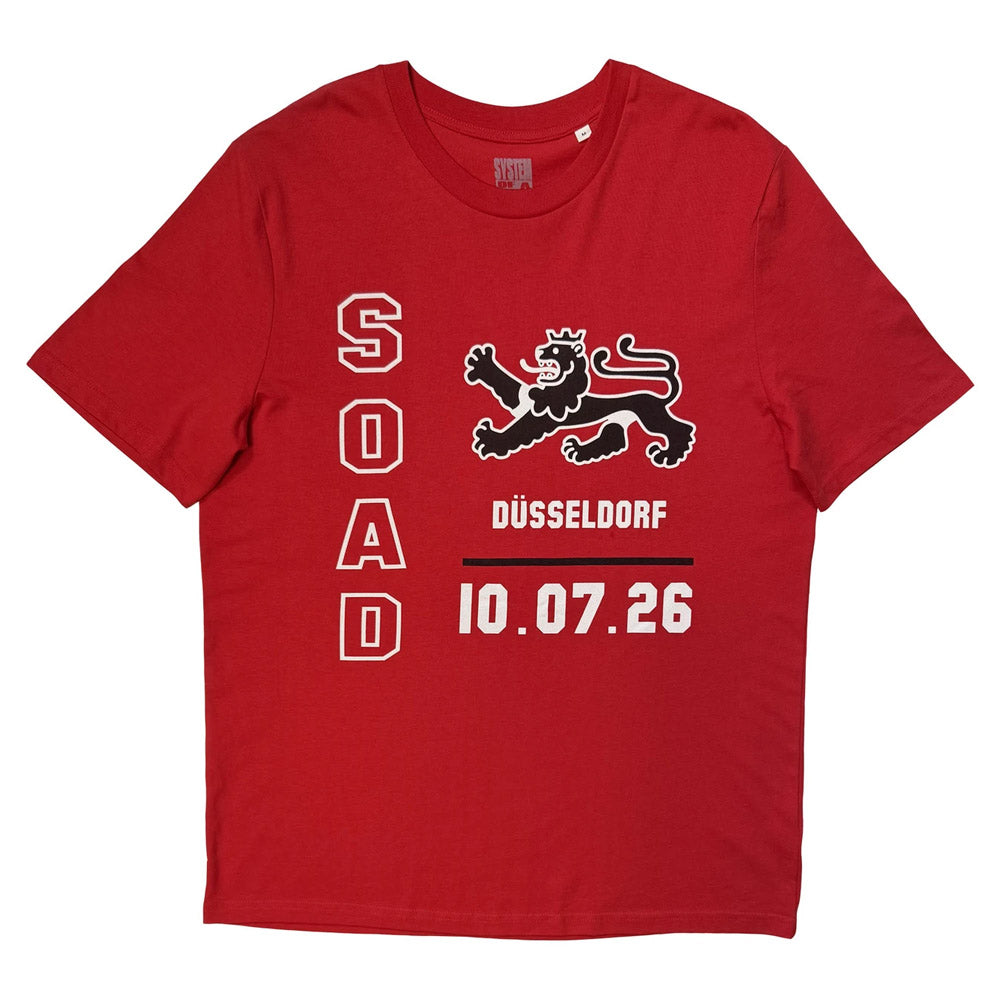 【予約商品】 SYSTEM OF A DOWN システムオブアダウン - Dusseldorf Event Tour '26 / バックプリントあり / ツアー会場限定 / Tシャツ / メンズ