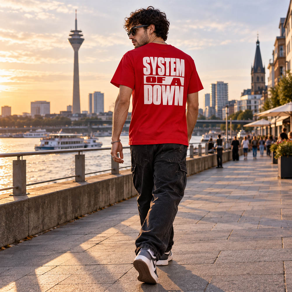 【予約商品】 SYSTEM OF A DOWN システムオブアダウン - Dusseldorf Event Tour '26 / バックプリントあり / ツアー会場限定 / Tシャツ / メンズ
