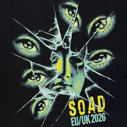 【予約商品】 SYSTEM OF A DOWN システムオブアダウン - Shattered Eyes Tour '26 / バックプリントあり / ツアー会場限定 / タンクトップ / メンズ