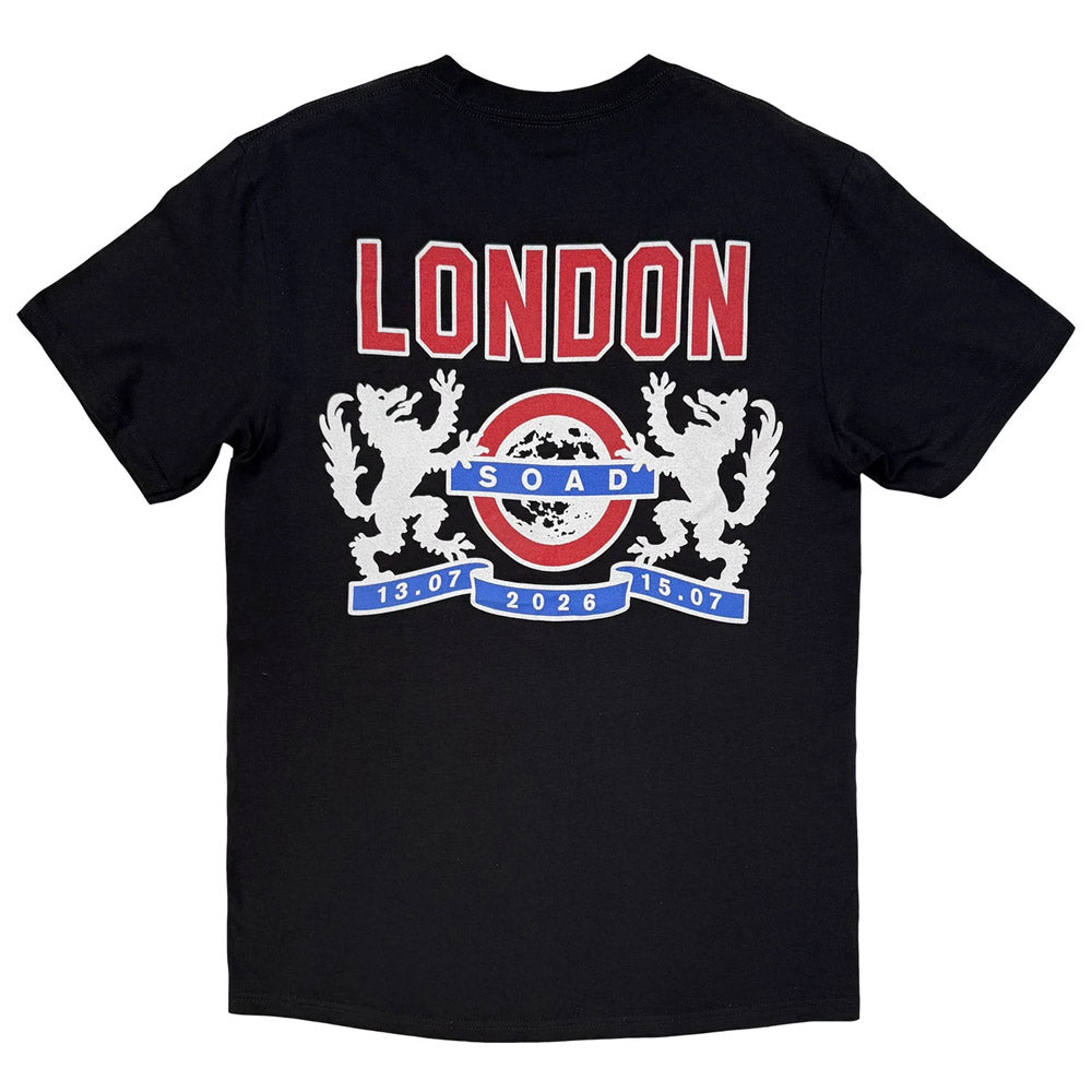 【予約商品】 SYSTEM OF A DOWN システムオブアダウン - London Event Tour '26 / バックプリントあり / ツアー会場限定 / Tシャツ / メンズ