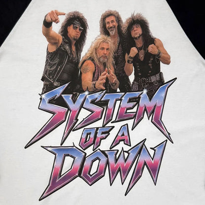 【予約商品】 SYSTEM OF A DOWN システムオブアダウン - Hair Metal Tour '26 / ラグラン長袖 / ツアー会場限定 / Tシャツ / メンズ