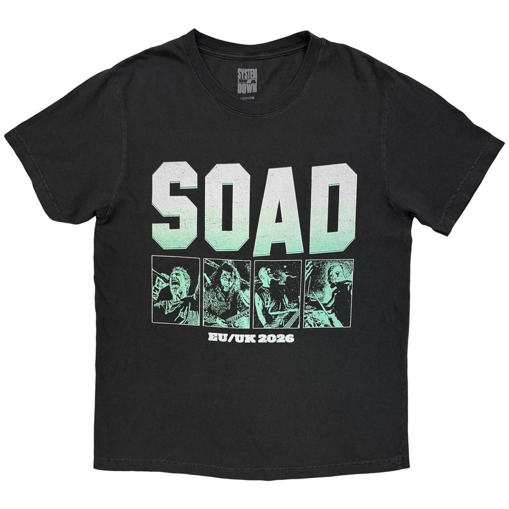 【予約商品】 SYSTEM OF A DOWN システムオブアダウン - Map Dateback Tour '26 / バックプリントあり / ツアー会場限定 / Tシャツ / メンズ