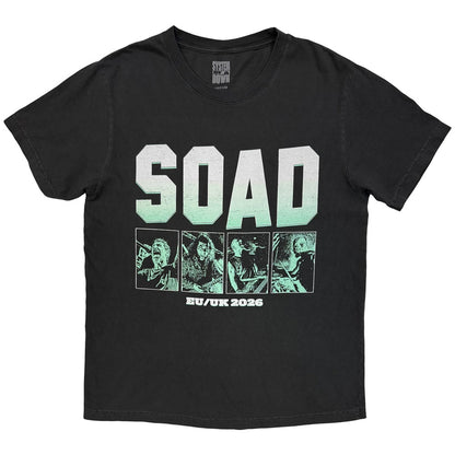 【予約商品】 SYSTEM OF A DOWN システムオブアダウン - Map Dateback Tour '26 / バックプリントあり / ツアー会場限定 / Tシャツ / メンズ