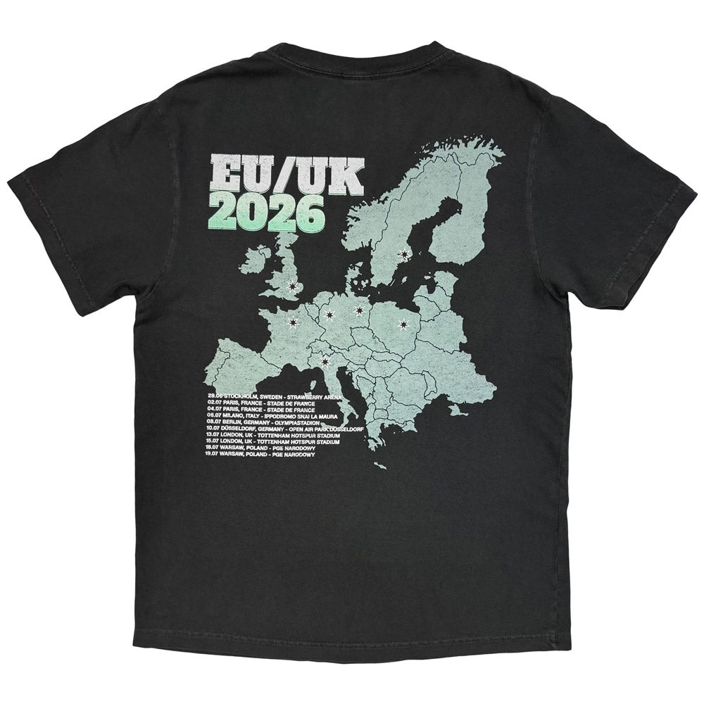 【予約商品】 SYSTEM OF A DOWN システムオブアダウン - Map Dateback Tour '26 / バックプリントあり / ツアー会場限定 / Tシャツ / メンズ
