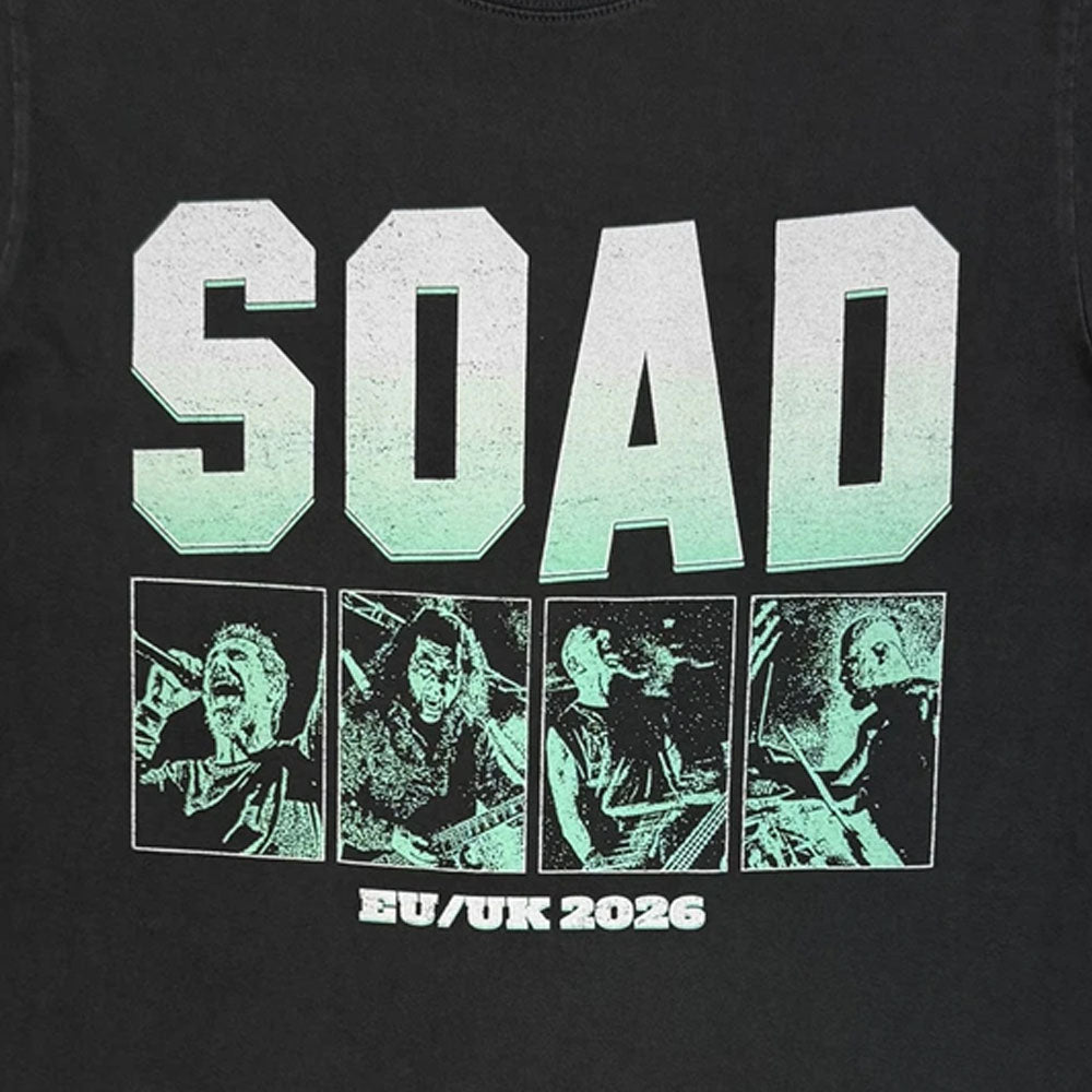 【予約商品】 SYSTEM OF A DOWN システムオブアダウン - Map Dateback Tour '26 / バックプリントあり / ツアー会場限定 / Tシャツ / メンズ