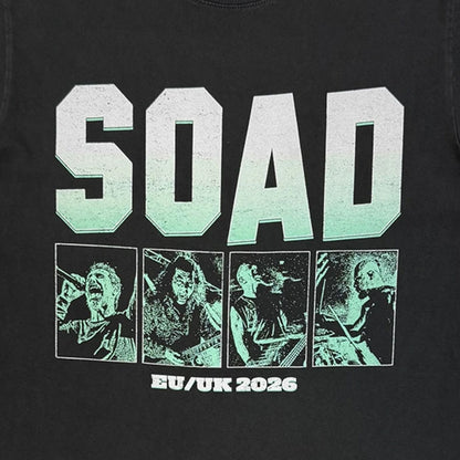 【予約商品】 SYSTEM OF A DOWN システムオブアダウン - Map Dateback Tour '26 / バックプリントあり / ツアー会場限定 / Tシャツ / メンズ