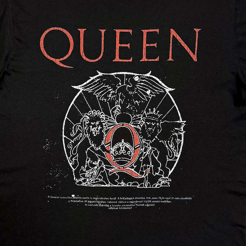QUEEN クイーン - Budapest Iconic Poster Crest / バックプリントあり / Tシャツ / メンズ