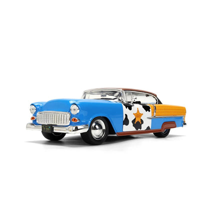 【予約商品】 TOY STORY トイ・ストーリー - Woody & 1955 Chevrolet Bel Air 1:24 Scale Die-Cast Metal Vehicle with Woody Figure / フィギュア・人形