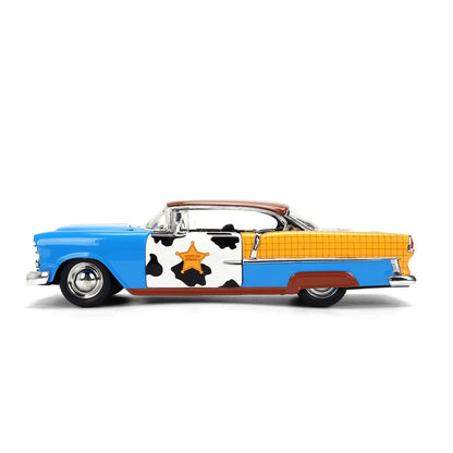 【予約商品】 TOY STORY トイ・ストーリー - Woody & 1955 Chevrolet Bel Air 1:24 Scale Die-Cast Metal Vehicle with Woody Figure / フィギュア・人形