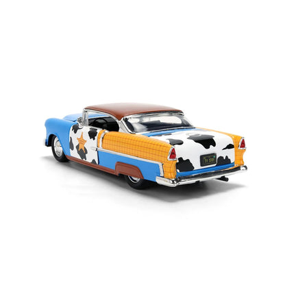 【予約商品】 TOY STORY トイ・ストーリー - Woody & 1955 Chevrolet Bel Air 1:24 Scale Die-Cast Metal Vehicle with Woody Figure / フィギュア・人形