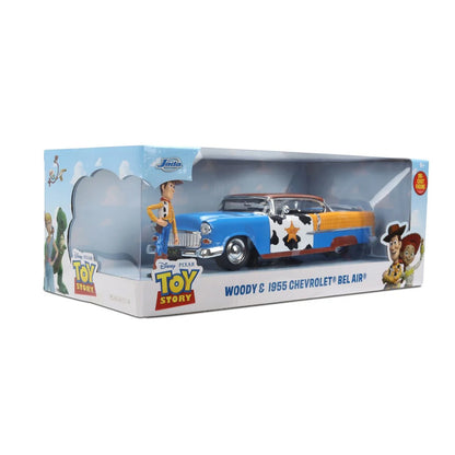 【予約商品】 TOY STORY トイ・ストーリー - Woody & 1955 Chevrolet Bel Air 1:24 Scale Die-Cast Metal Vehicle with Woody Figure / フィギュア・人形