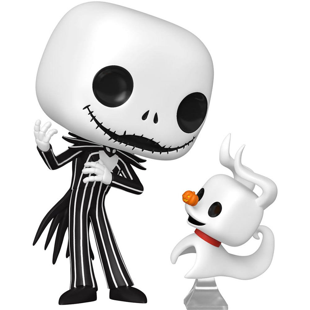 NIGHTMARE BEFORE CHRISTMAS - Jack Skellington with Zero (Wave 9) Funko Pop! Vinyl Figure and Pop! Buddy