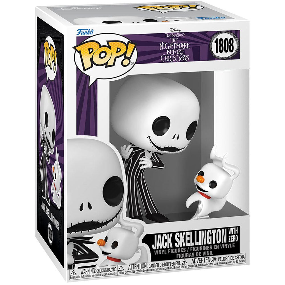 【予約商品】 NIGHTMARE BEFORE CHRISTMAS ナイトメアー・ビフォア・クリスマス - Jack Skellington with Zero (Wave 9) Funko Pop! Vinyl Figure and Pop! Buddy / フィギュア・人形