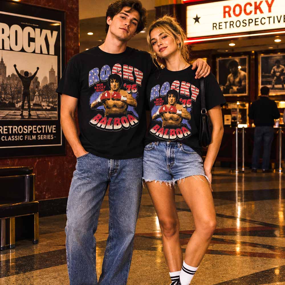 【予約商品】 ROCKY ロッキー (公開 50周年 ) - Americana '76 / Tシャツ / メンズ