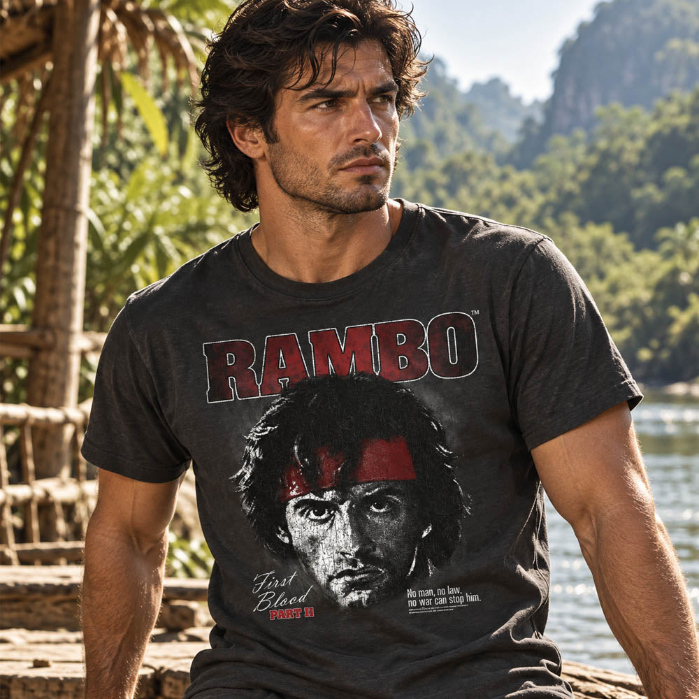 【予約商品】 RAMBO ランボー - FIRST BLOOD PART 2 PORTRAIT / Tシャツ / メンズ