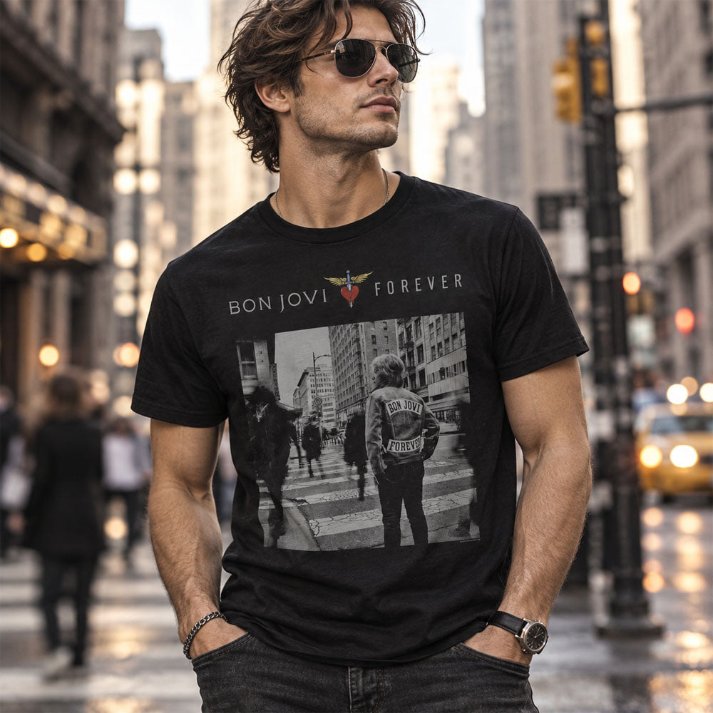 【予約商品】 BON JOVI ボンジョヴィ - ALBUM COVER / Tシャツ / メンズ