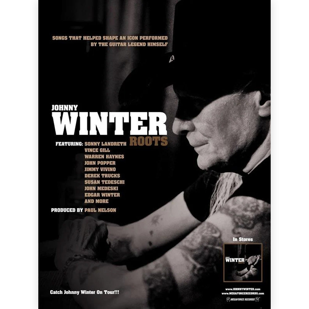 JOHNNY WINTER - Roots / プロモーション・アートワーク / 限定