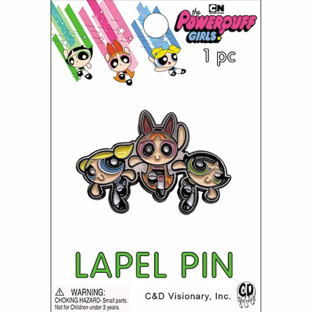 THE POWERPUFF GIRLS パワーパフガールズ - Trio / LAPEL PIN / バッジ