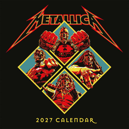METALLICA - (結成 45周年 ) - 2027 Square Calendar / 壁掛け