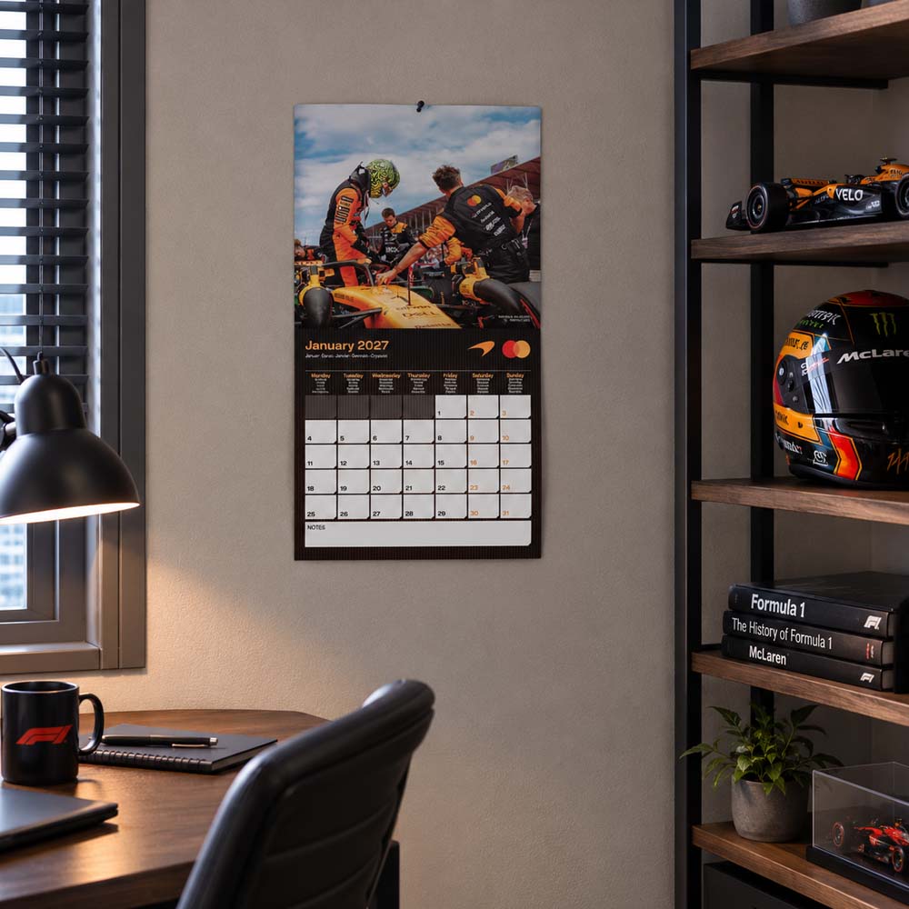 【予約商品】 FORMULA ONE（F1） フォーァミュラワン - MACLAREN 2027 Square Calendar / 壁掛け / カレンダー・ダイアリー