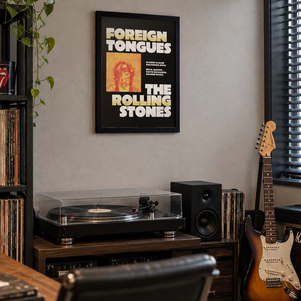 【予約商品】 ROLLING STONES ローリングストーンズ - RECORDED 2026 / インテリア額