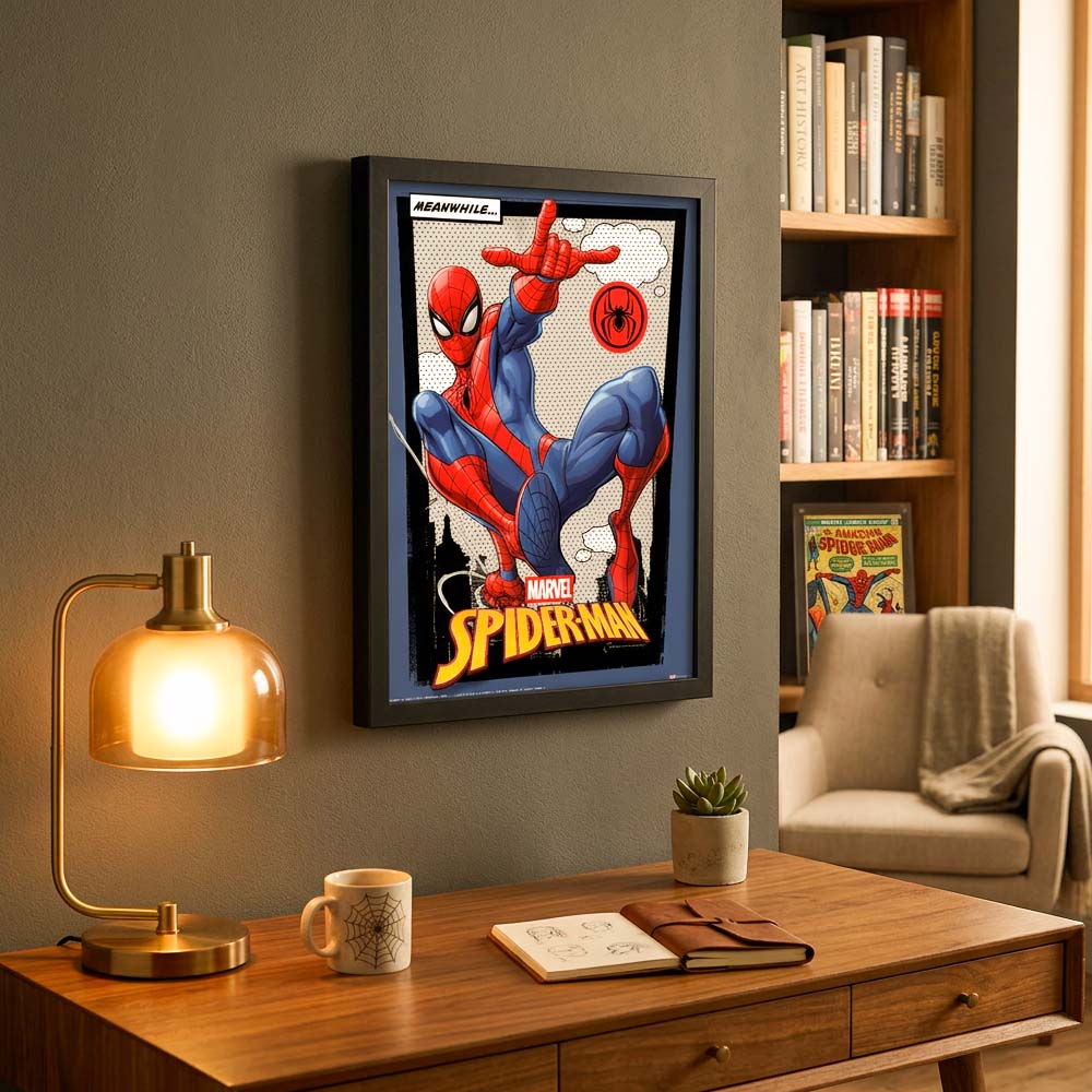 【予約商品】 SPIDERMAN スパイダーマン - MEANWHILE / インテリア額