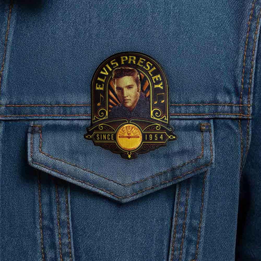 ELVIS PRESLEY エルヴィスプレスリー (RCAデビュー70周年 ) - Elvis Studio Portrait / ワッペン｜公式ライセンス商品｜PGS